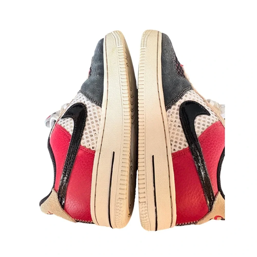 Nike Air Force 1 Kids Multi‎ Color Patchwork Casual Sneakers Size